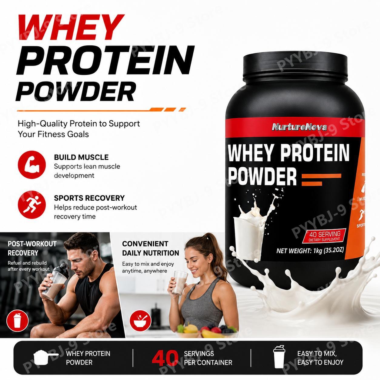 Nutrition In Fitness - NurtureNova Whey Protein Powder Rasa Susu